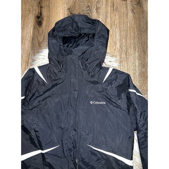 Columbia interchange black & white light jacket - Picture 2 of 11